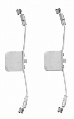 HELLA PAGID 8dz355201471 -  комплект принадлежностей, тормозной суппорт
